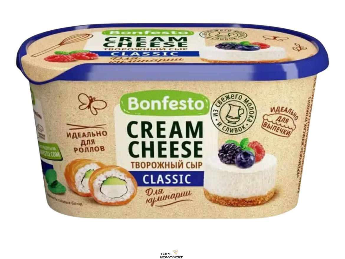 Сыр творожный 70% "Кремчиз" Bonfesto 400гр