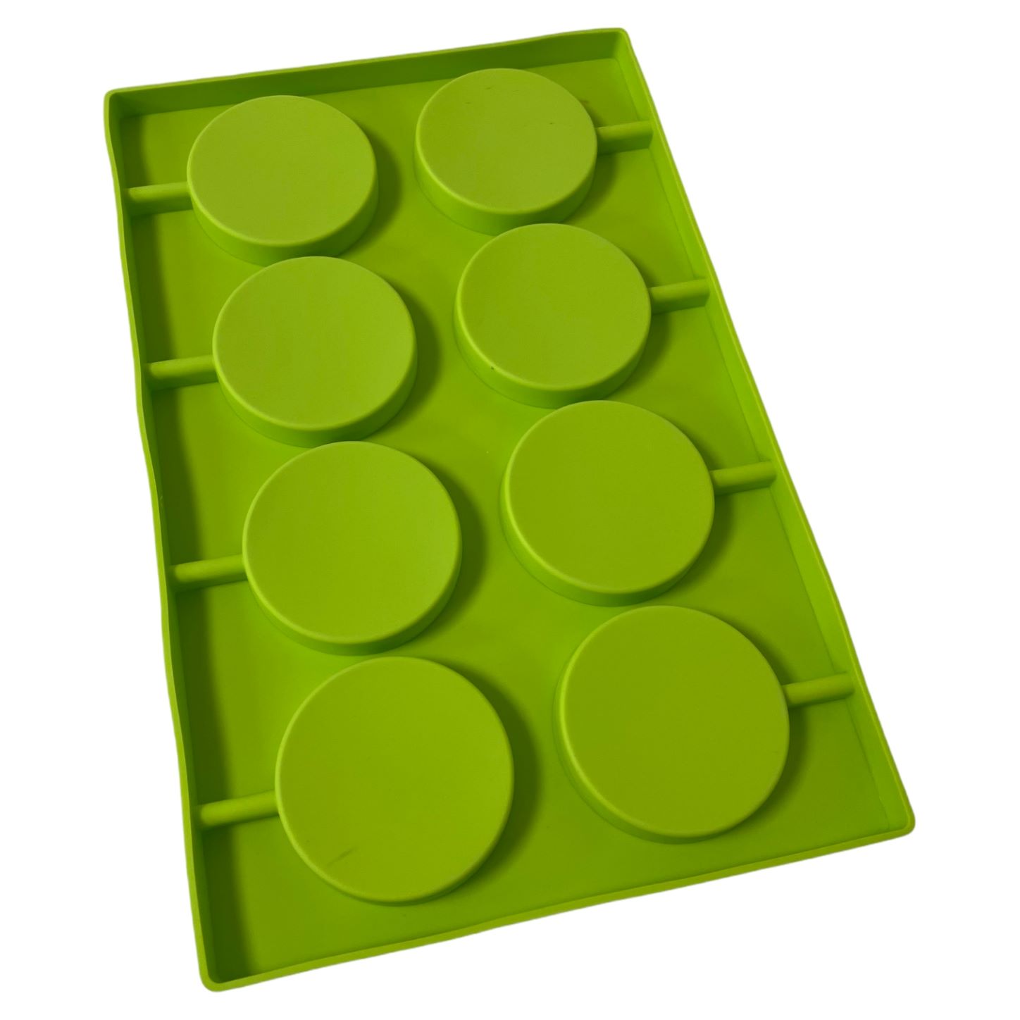 Форма силиконовая «Леденцы круглые 5 см» 8 ячеек