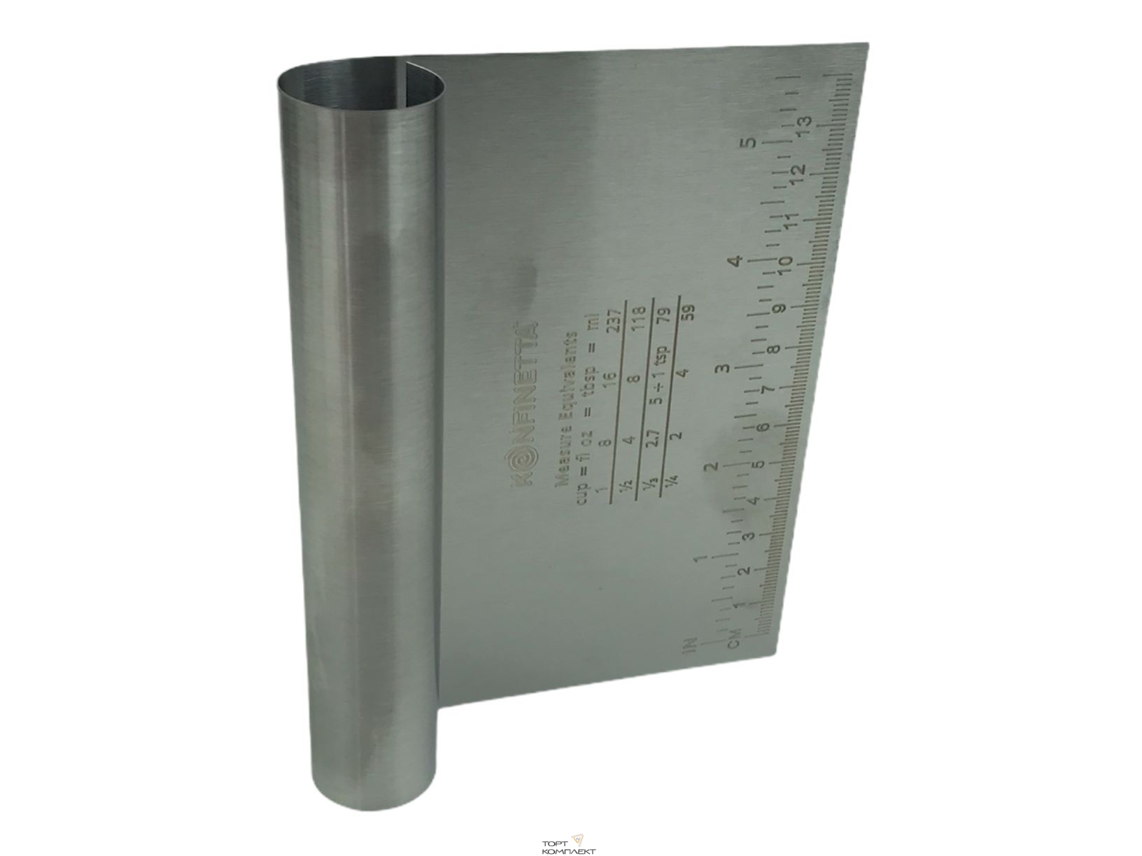 Шпатель кондитерский с размерной линейкой 15x11,5x2,6 см 