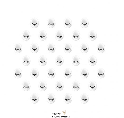 Сахарные фигурки "Глазки-реснички", 25гр	