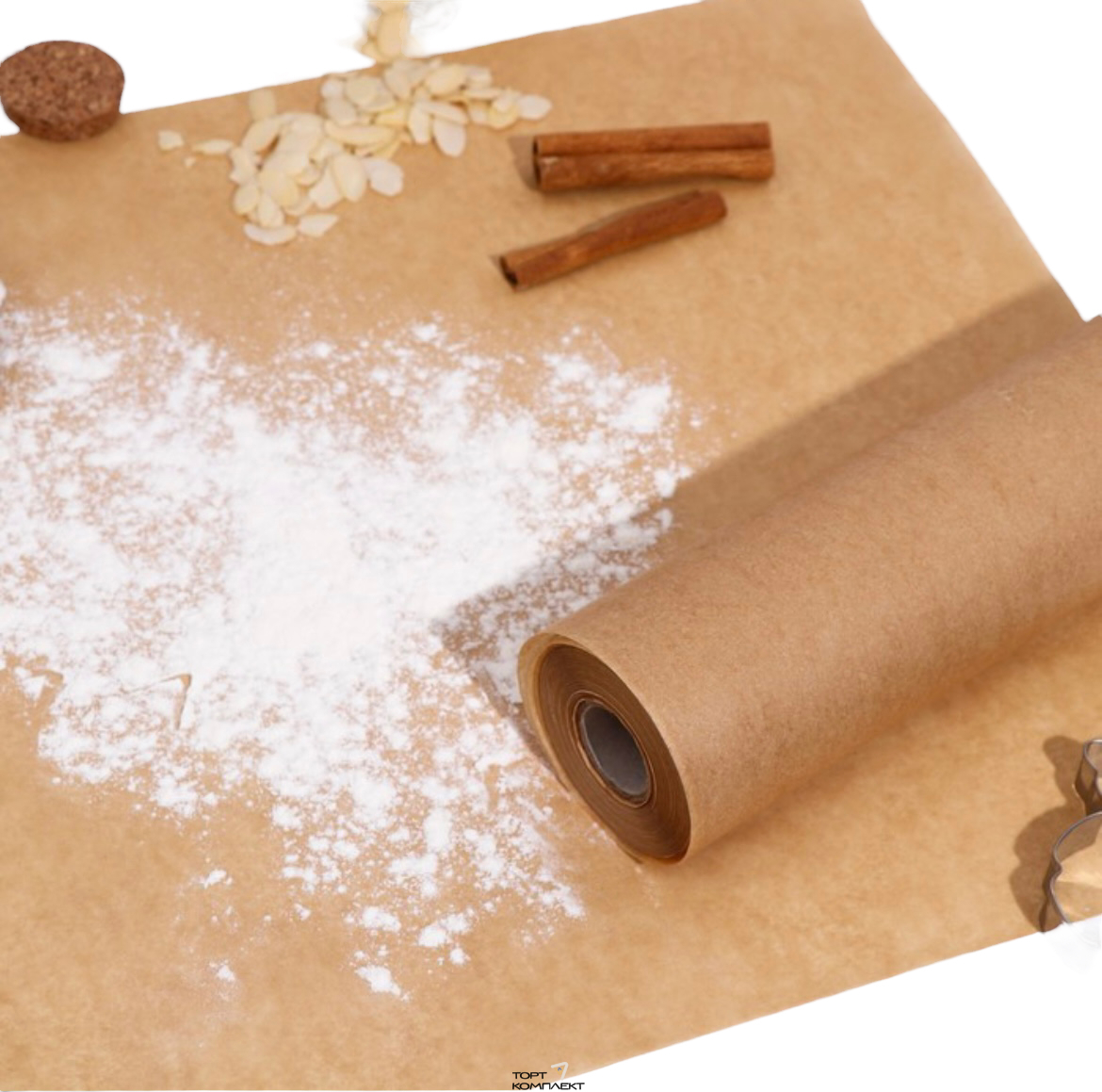 Пергамент для выпечки силиконизированный 38см х 50 м