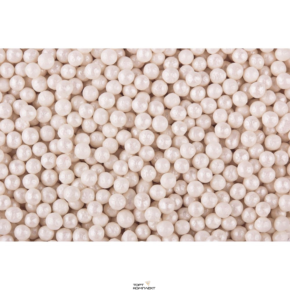 Посыпка кондитерская " Шарики Жемчуг белый " 100 гр