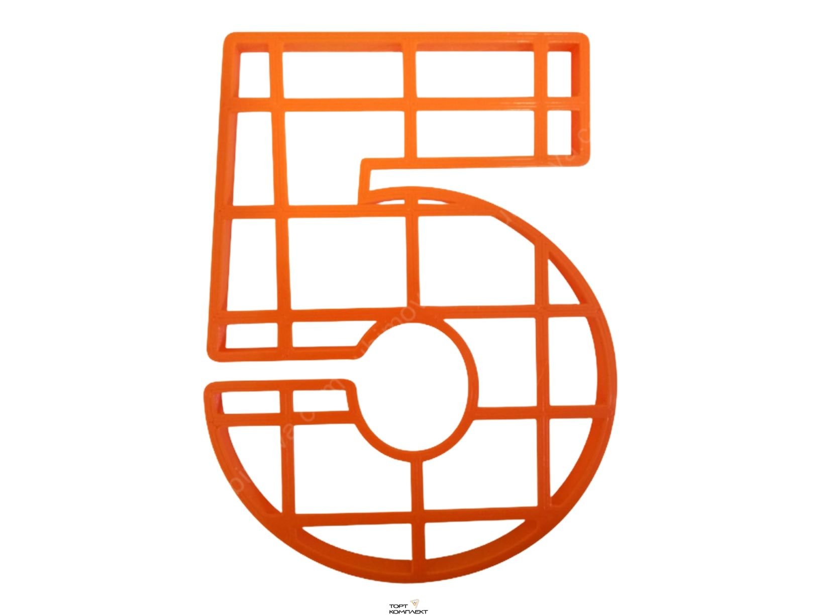 Форма   для торта  " Цифра 5  " 25см