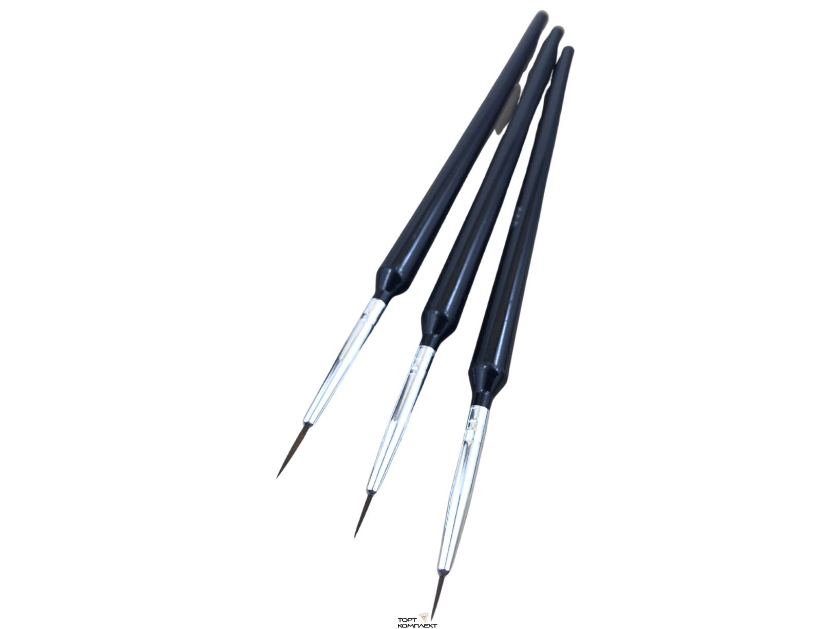 Кисти кондитерские для декорирования 3шт цвет микс