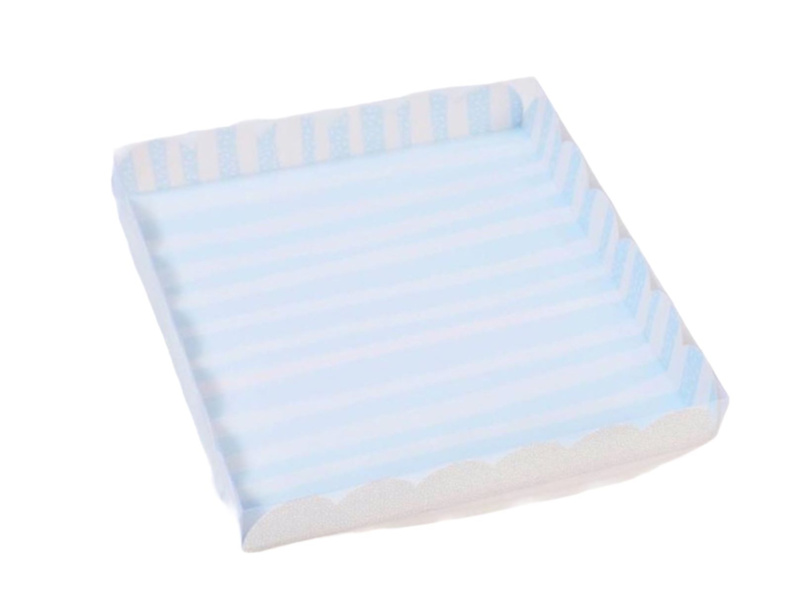 Коробка для кондитерских изделий с PVC-крышкой «Радости!», 21 × 21 × 3 см 