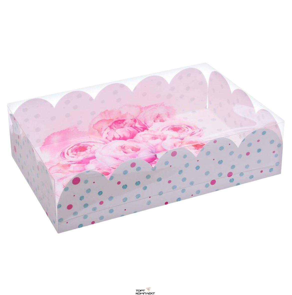 Коробка подарочная с PVC-крышкой "Счастье ждет", 20 × 30 × 8 см 