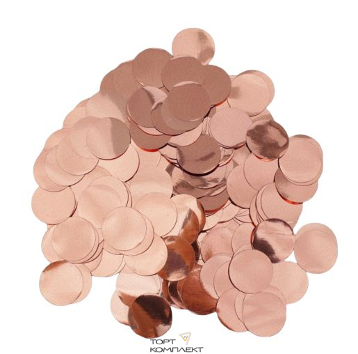 Наполнитель Конфетти розовое золото 10гр