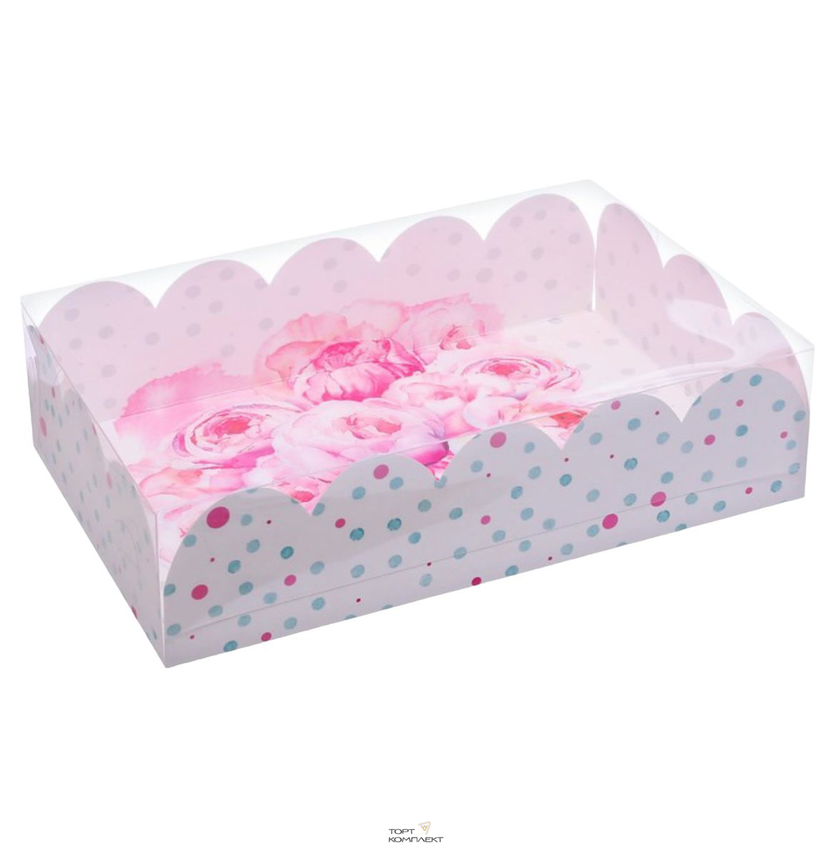 Коробка подарочная с PVC-крышкой "Счастье ждет", 20 × 30 × 8 см 