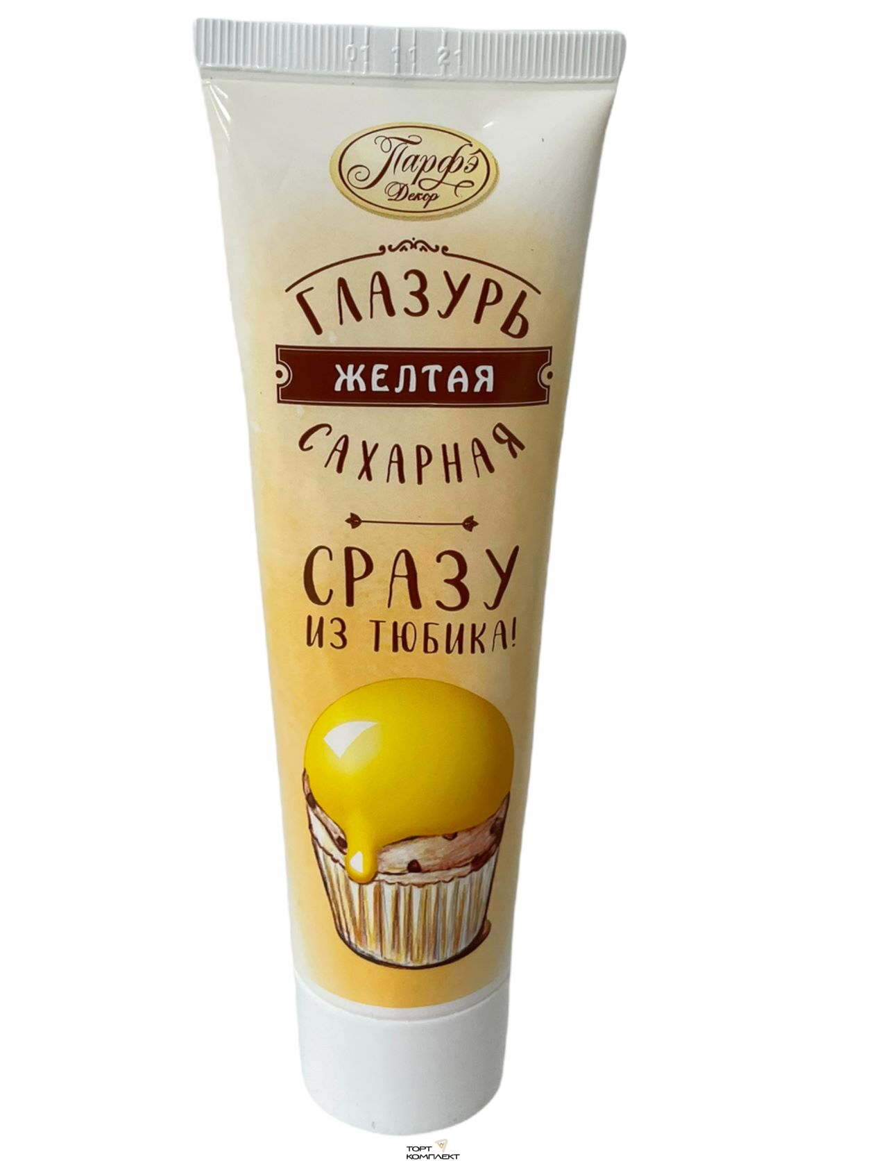 Помадка в тюбике Желтая 120гр