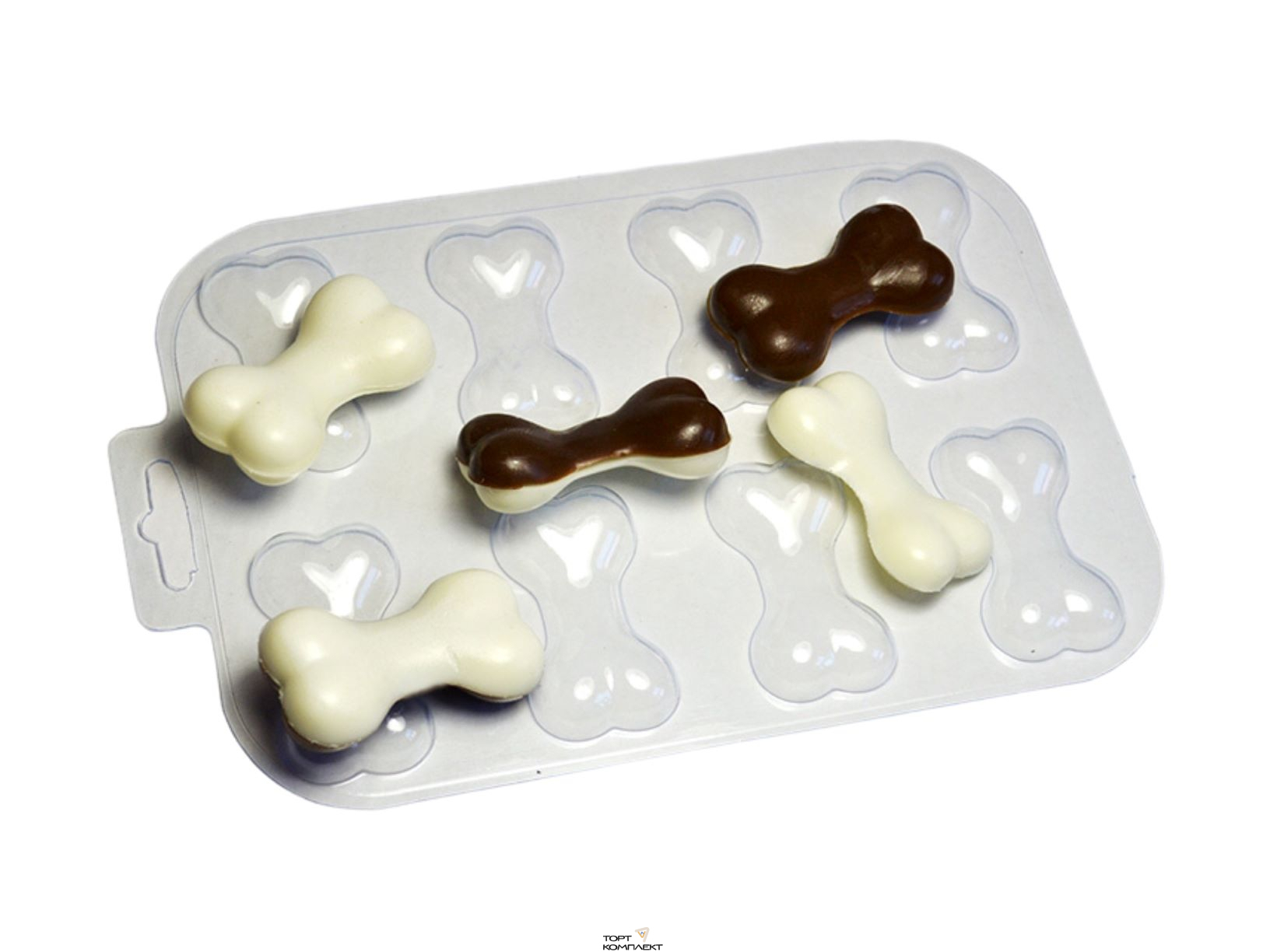 Форма пластиковая для шоколада " Косточки" 