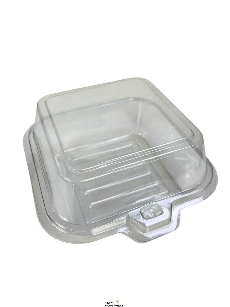 Коробка для бенто торта 14,5*14*7см широкая прозрачная