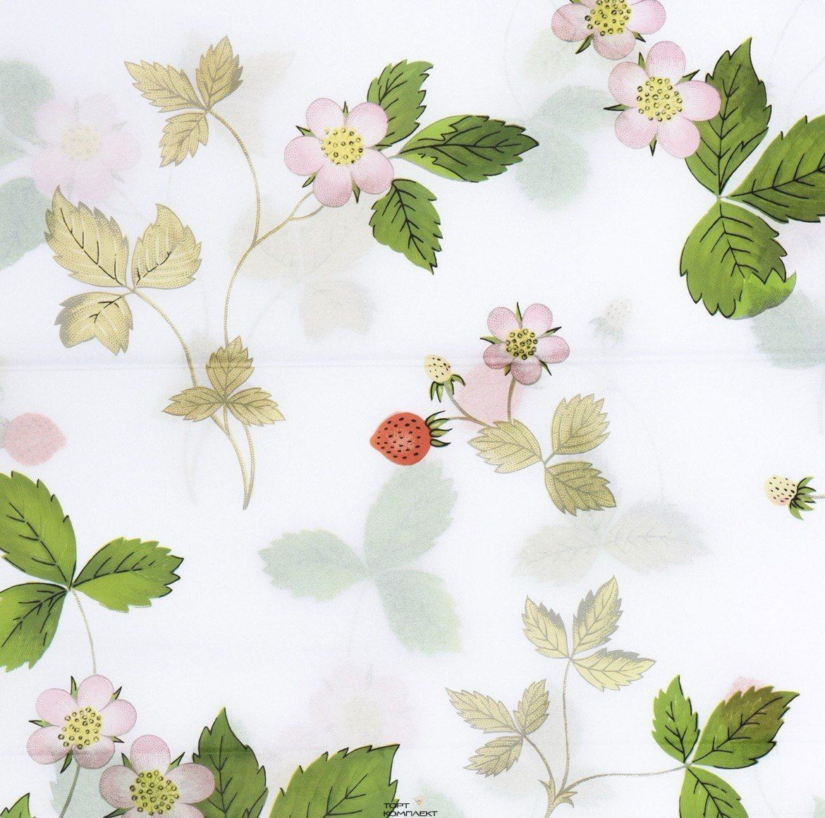 Бумага Тишью 55х66см Весенний сад 10 лист.