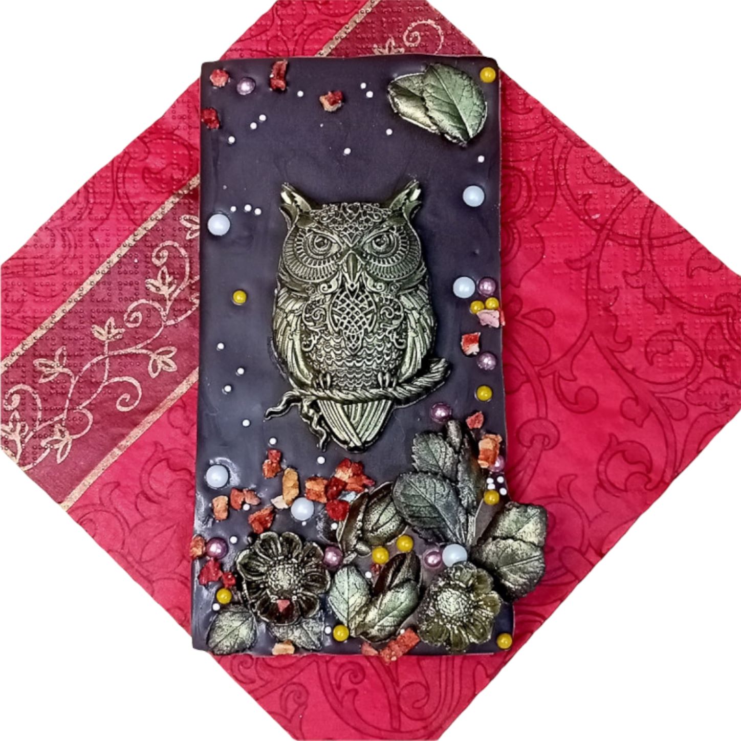 Силиконовая форма "Сова ажурная" h7см