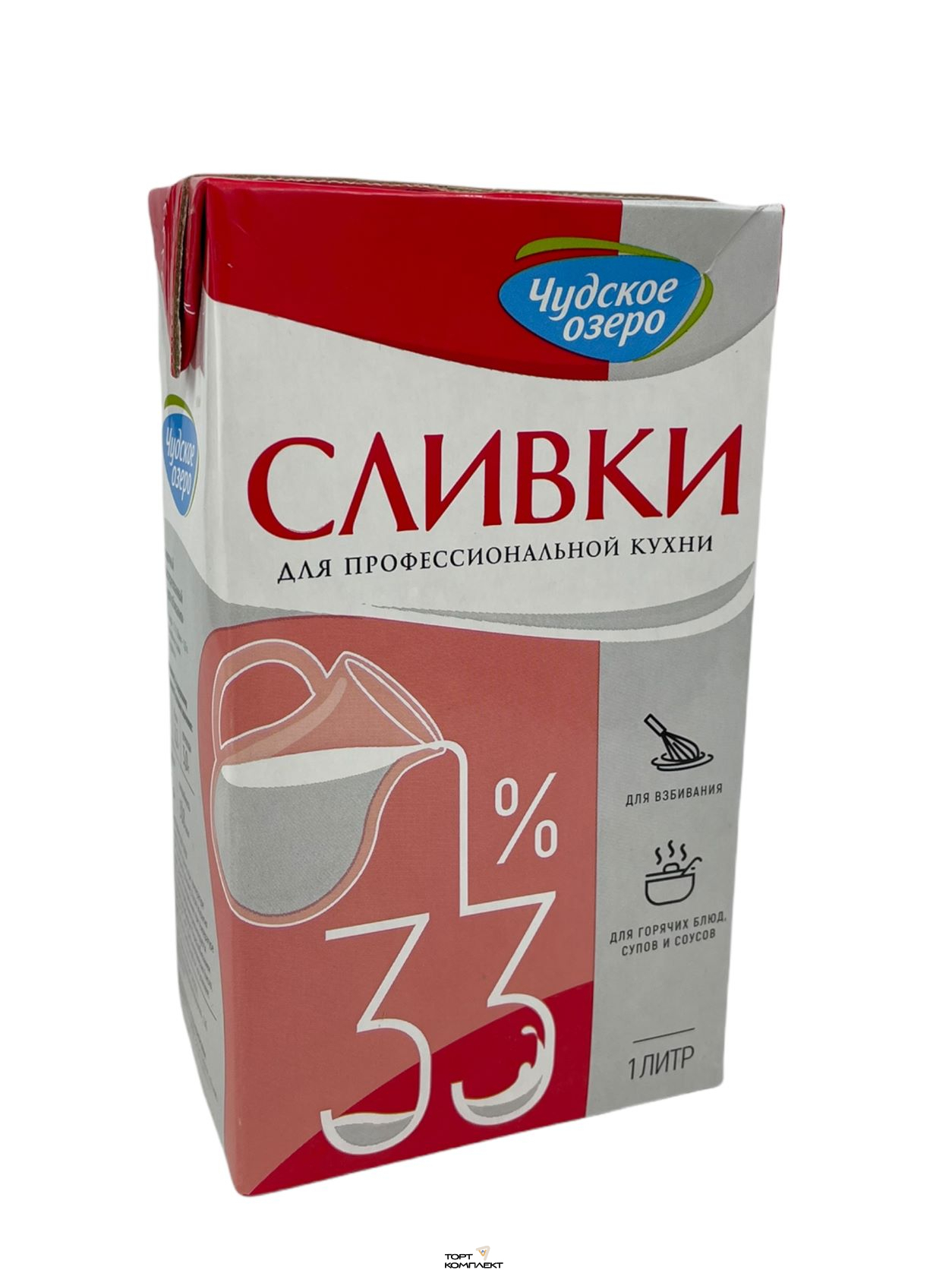 Сливки Чудское озеро 33% 1 л