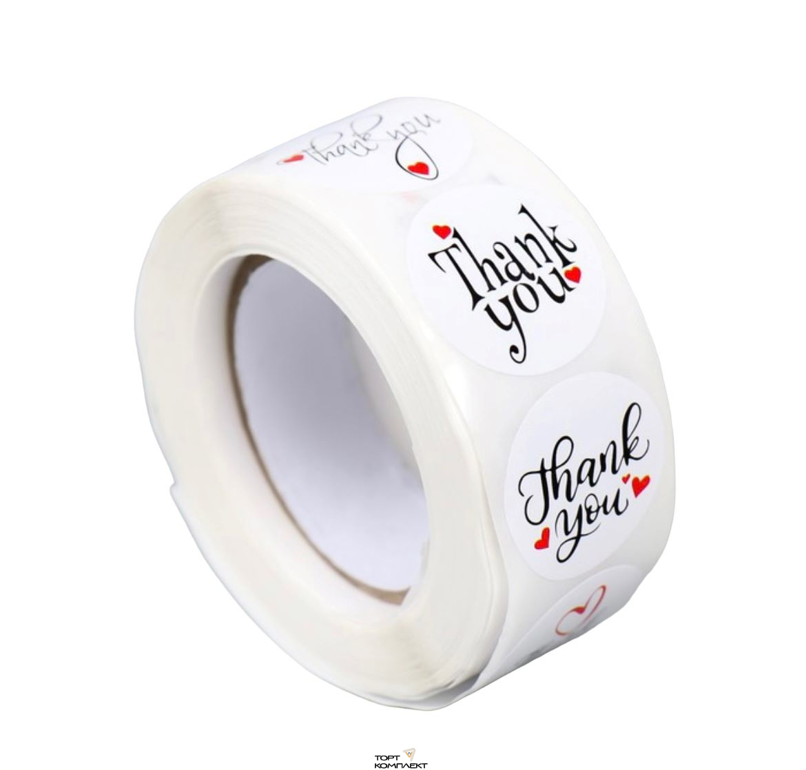 Наклейки «Thank you»,d2,5см 500шт