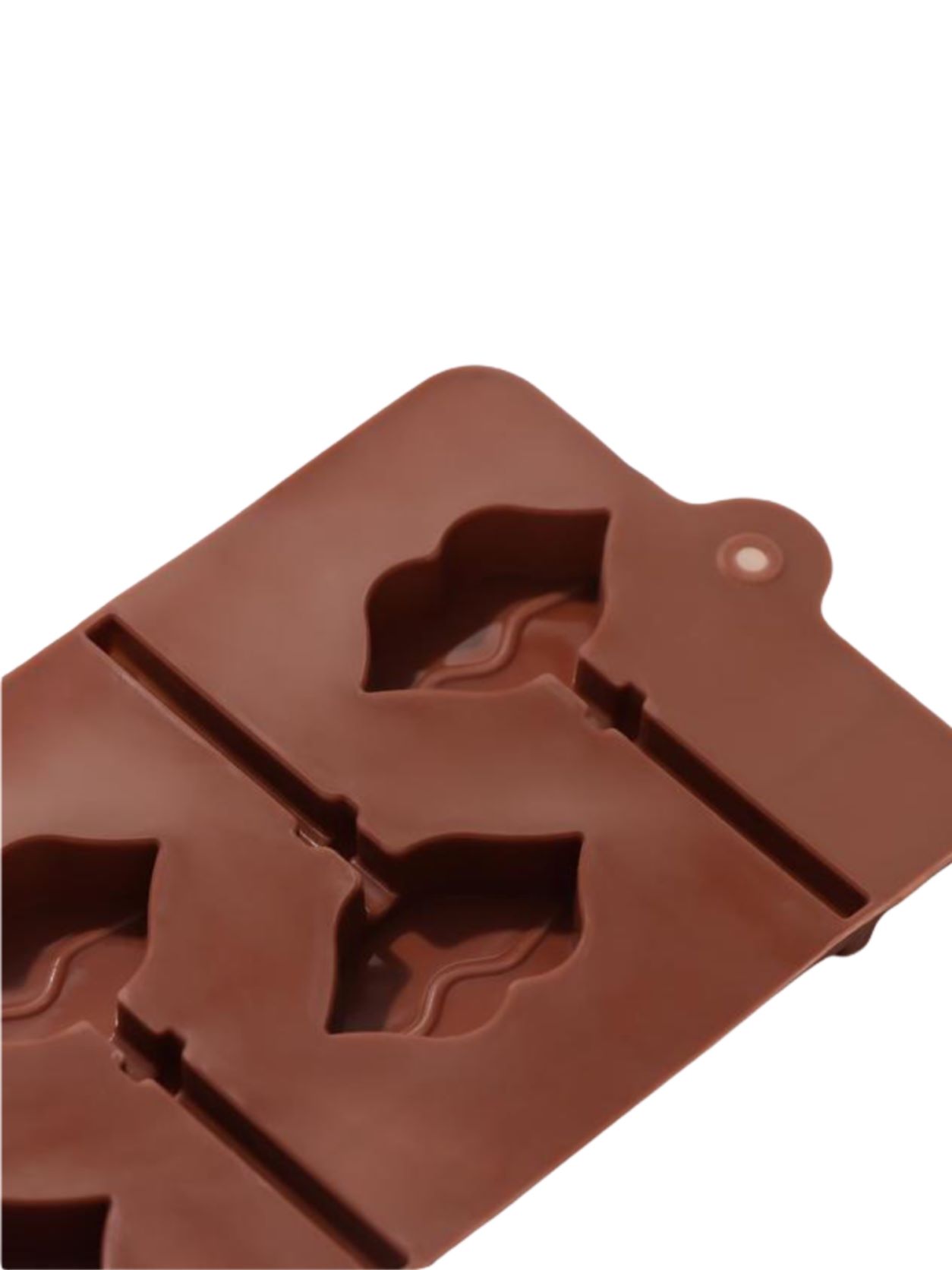 Форма для леденцов и шоколада  6 ячеек 24х9,4х1,5 см (4х2,4 см) "Поцелуй"