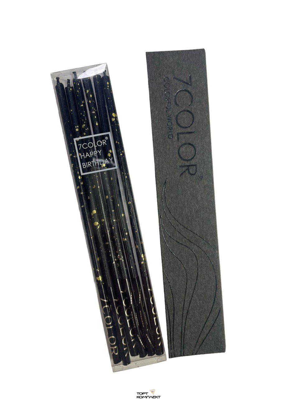 Свечи "Черное Золото" 6 шт, 16 см