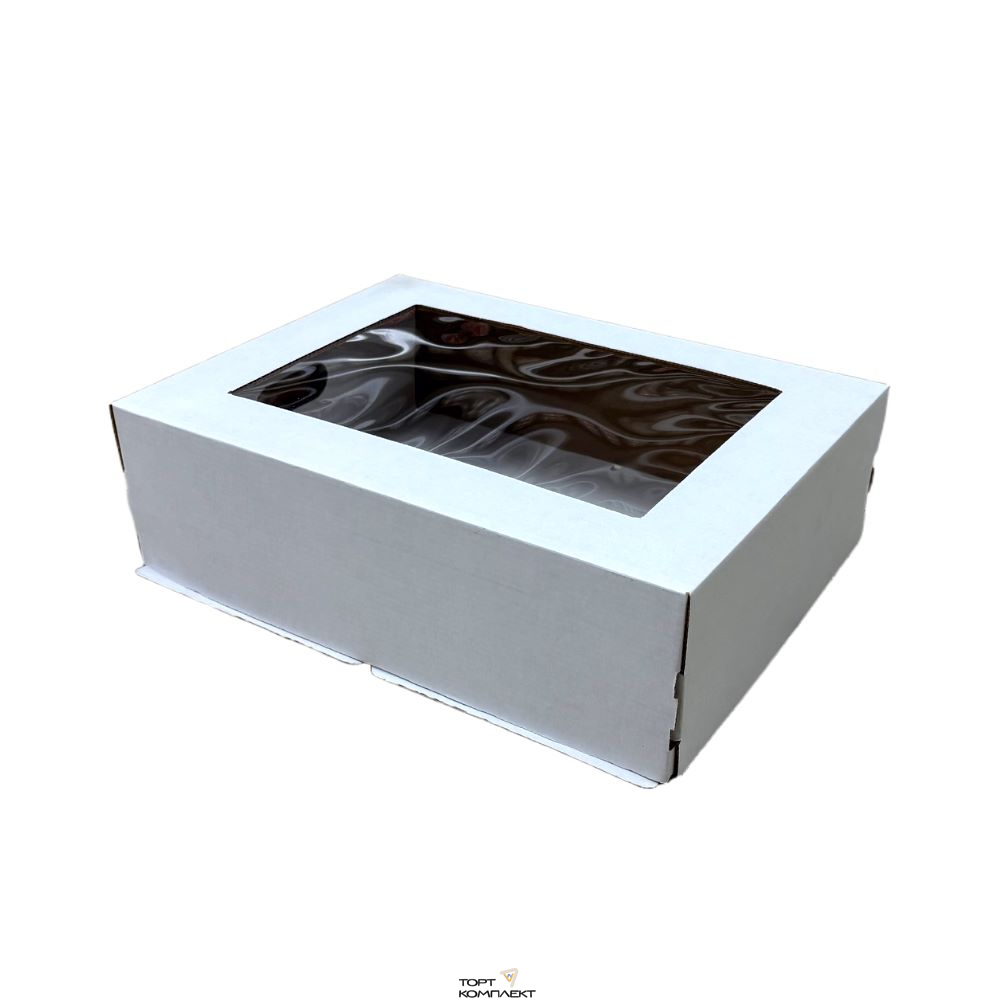 Коробка для торта с окном 30/40/12см (под цифру)