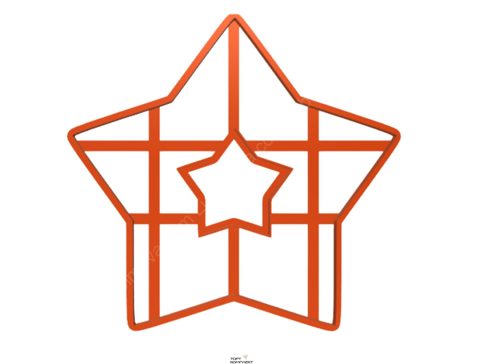 Форма   для торта  " Звезда  " 25см