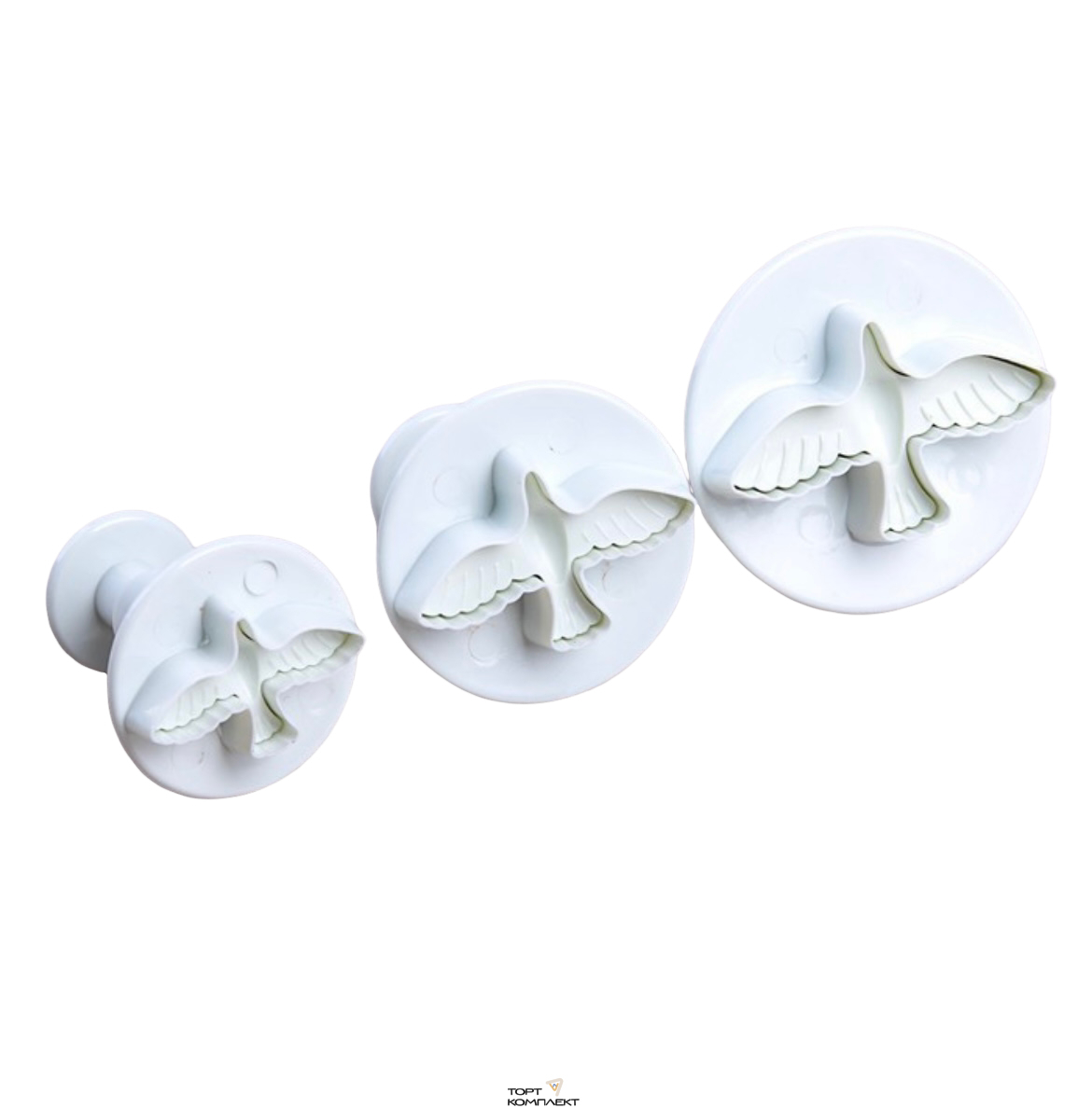 Набор плунжеров кондитерских 3 шт "Птица" 5, 4, 3 см