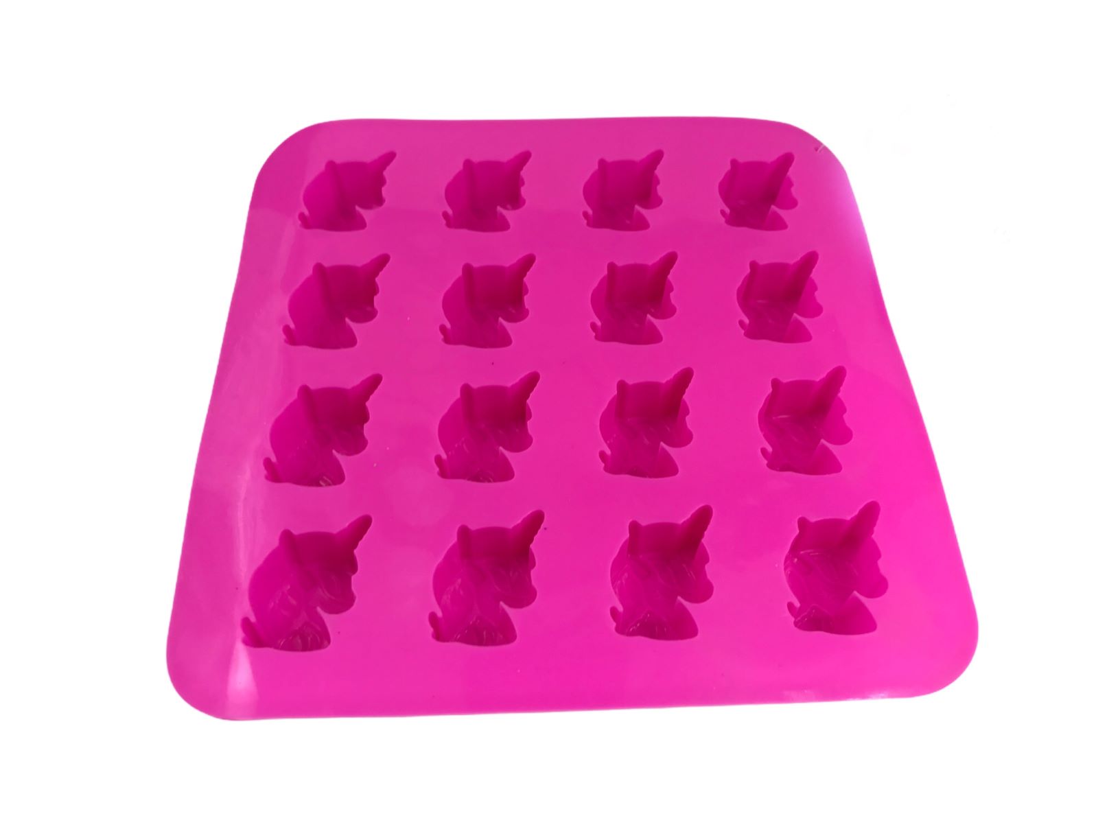 Форма для льда и шоколада 16 ячеек 18x18x1 см (3,9х2,9 см) "Единорог"