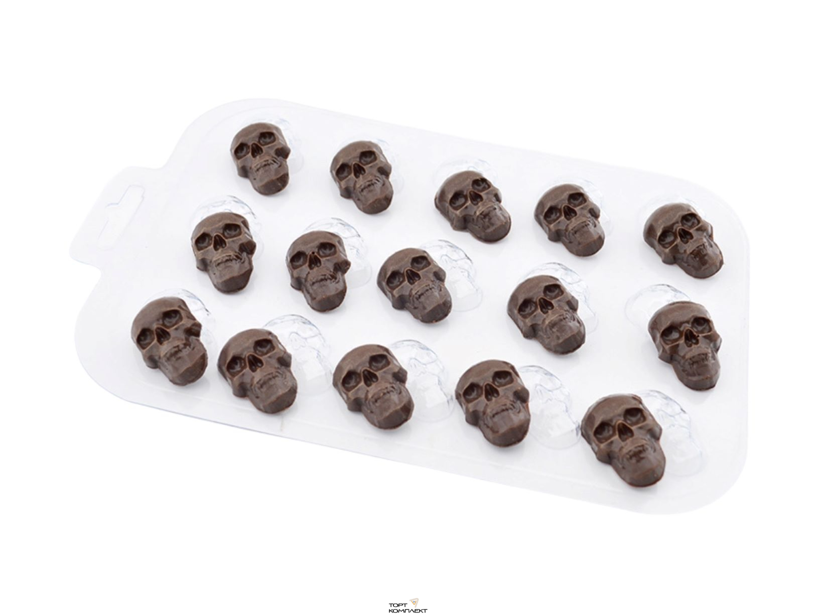 Форма пластиковая для шоколада " Шоко-черепа " 