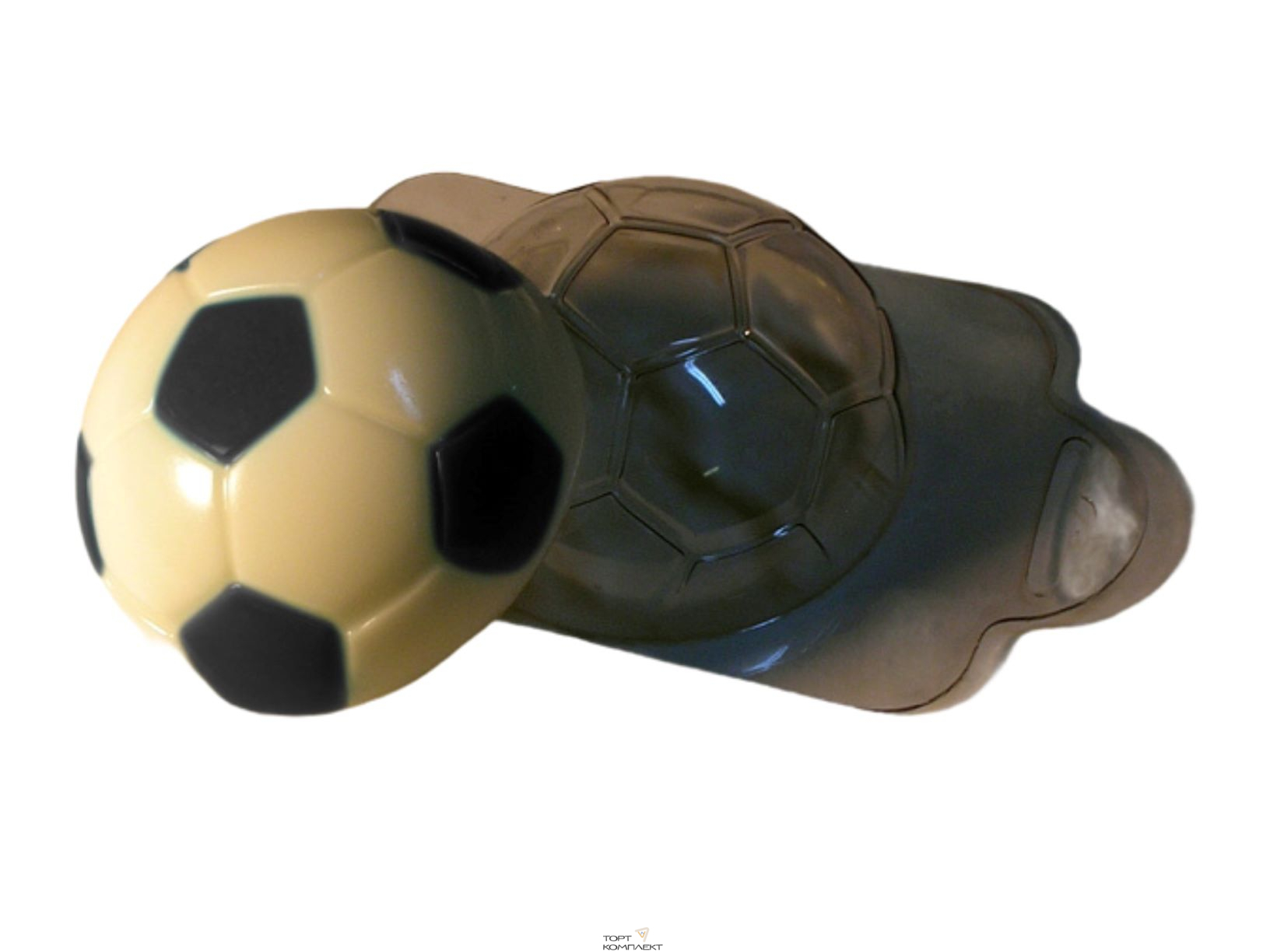 Форма пластиковая для шоколада "Футбольный мяч " 