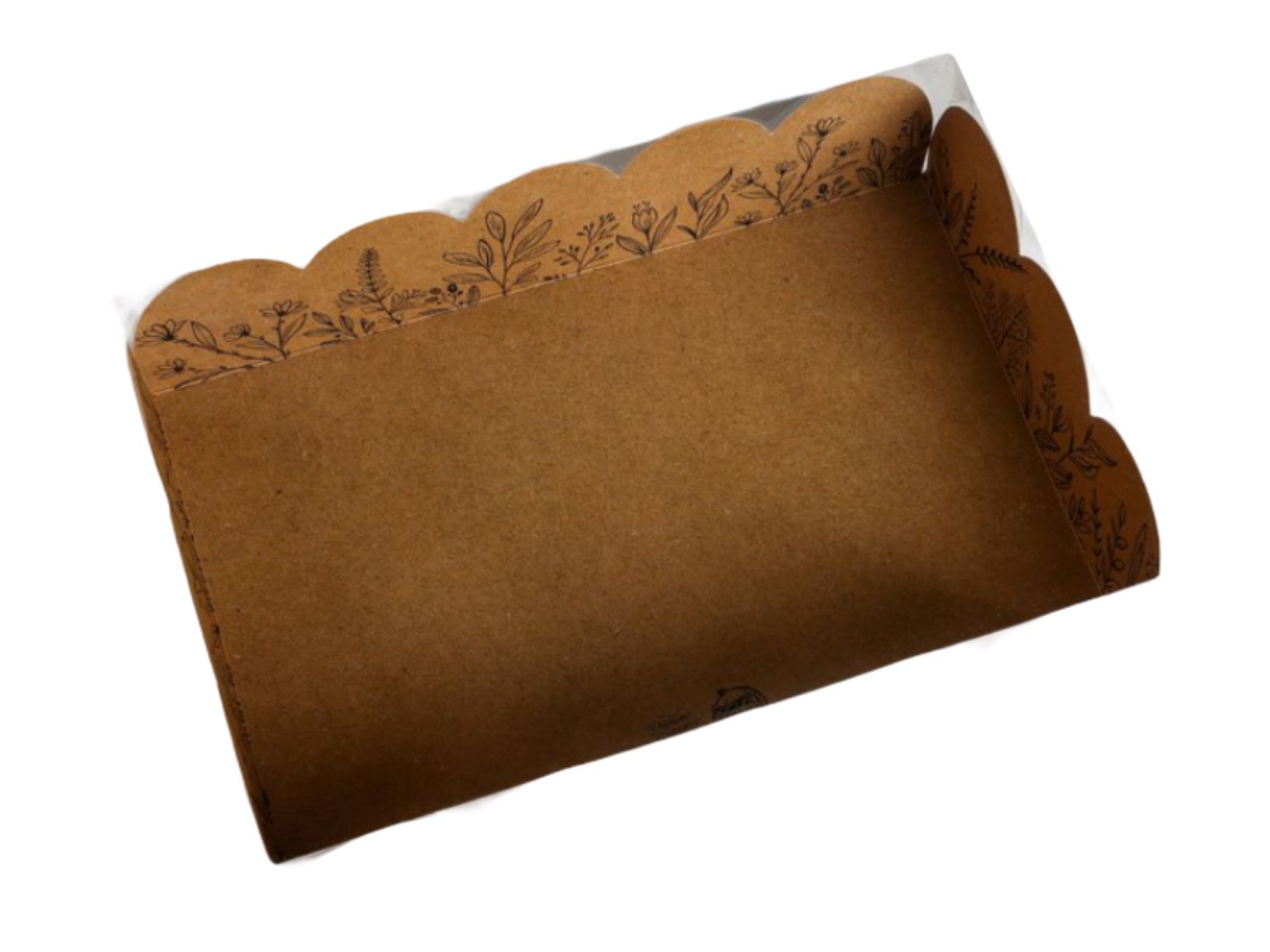 Коробка подарочная с PVC-крышкой «Крафт», 20 × 30 × 8 см