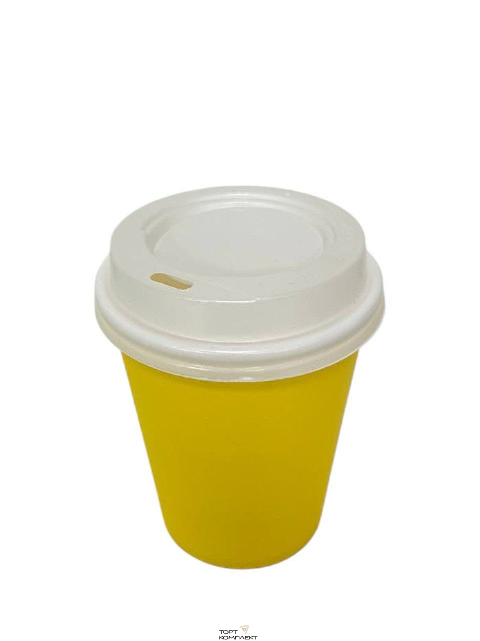 Бенто стакан бумажный 250мл Желтый 