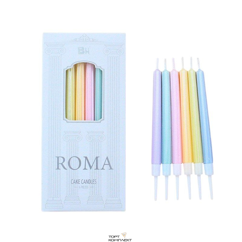 Свечи Roma 10см 6 шт 