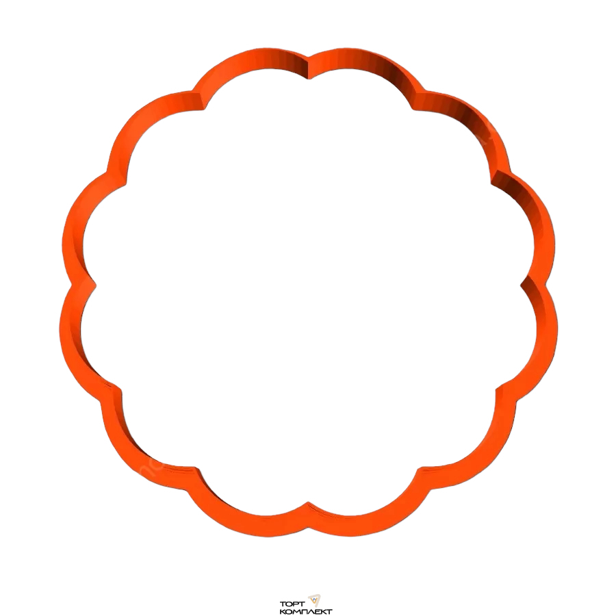 Форма для пряников  "Волнистый круг" 9см