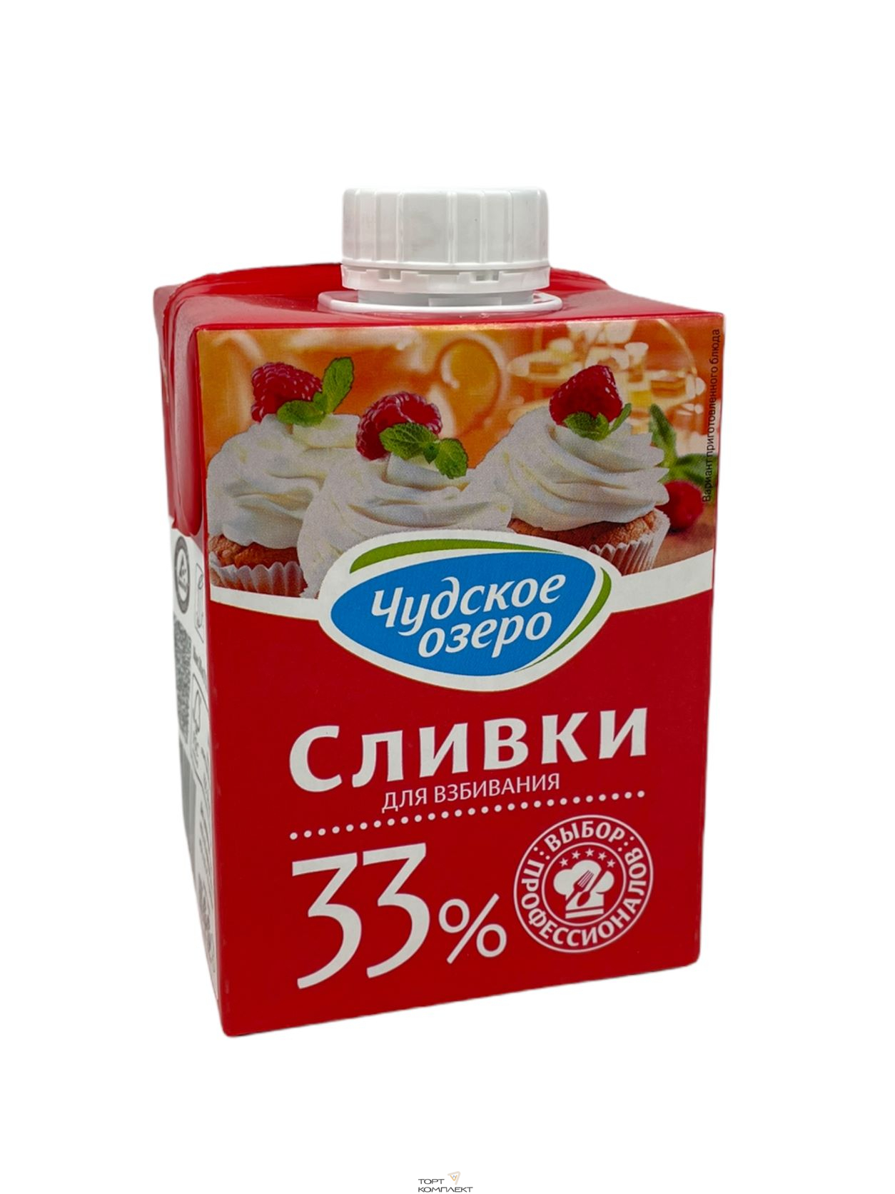 Сливки Чудское озеро 33% 0,5 л