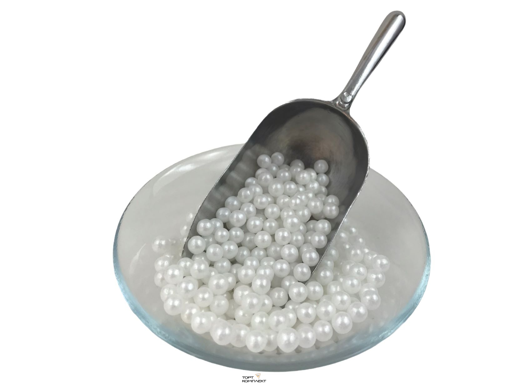 Посыпка кондитерская "Шарики 7 мм" белые 50 гр