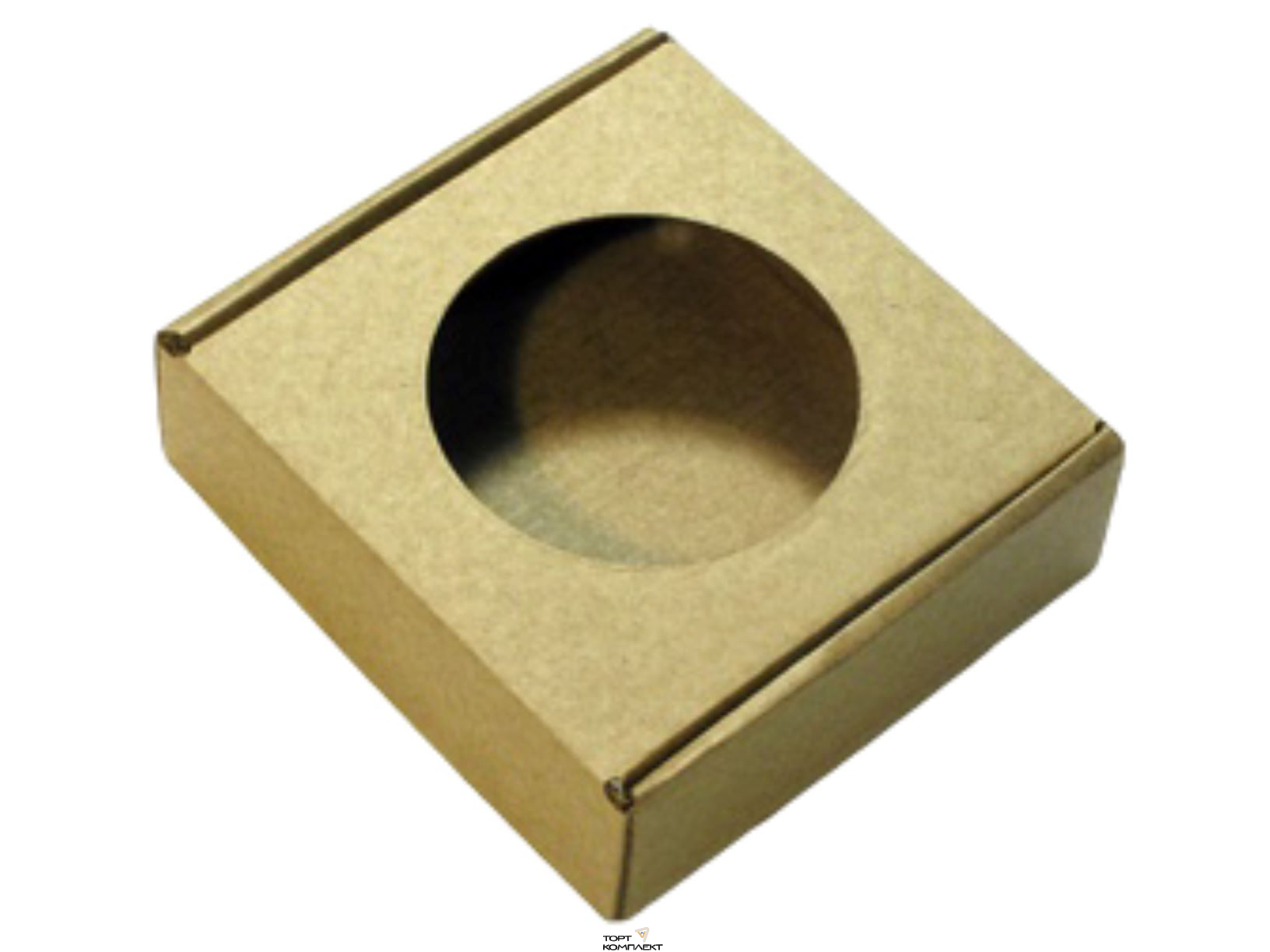 Коробка для шоколадной медали, 11х10 см крафт