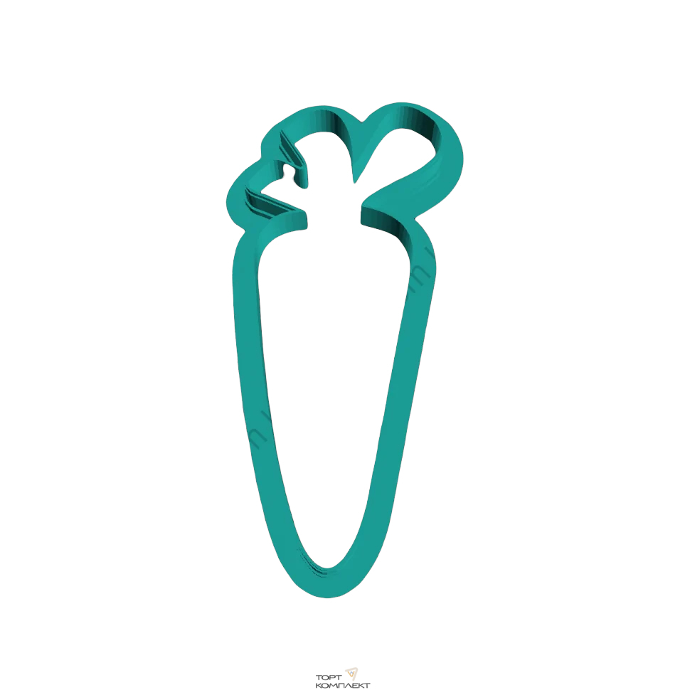 Форма  для пряников  "Морковка пасхальная " 11см