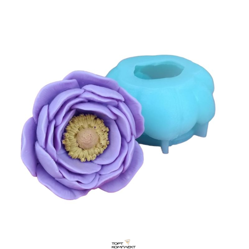 Силиконовая форма "Ранункулюс" 5,9см