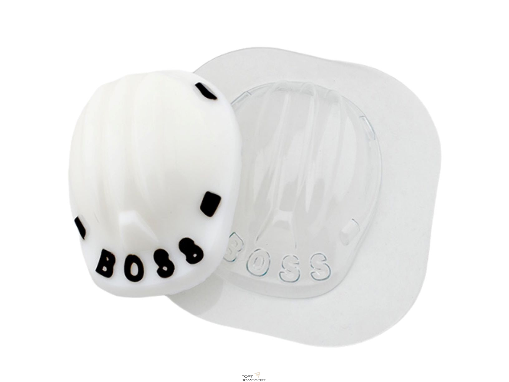 Форма пластиковая для шоколада "Каска босса " 