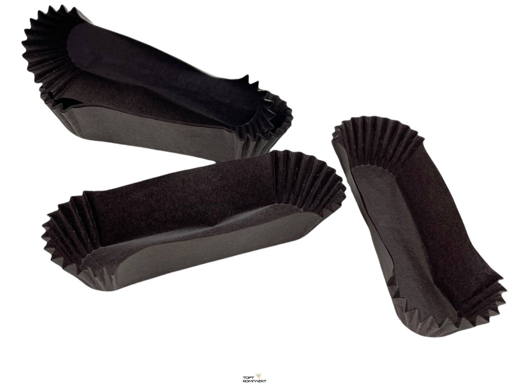 Капсулы для эклеров бумажные 78*28 h2,5см (25шт) Коричневые