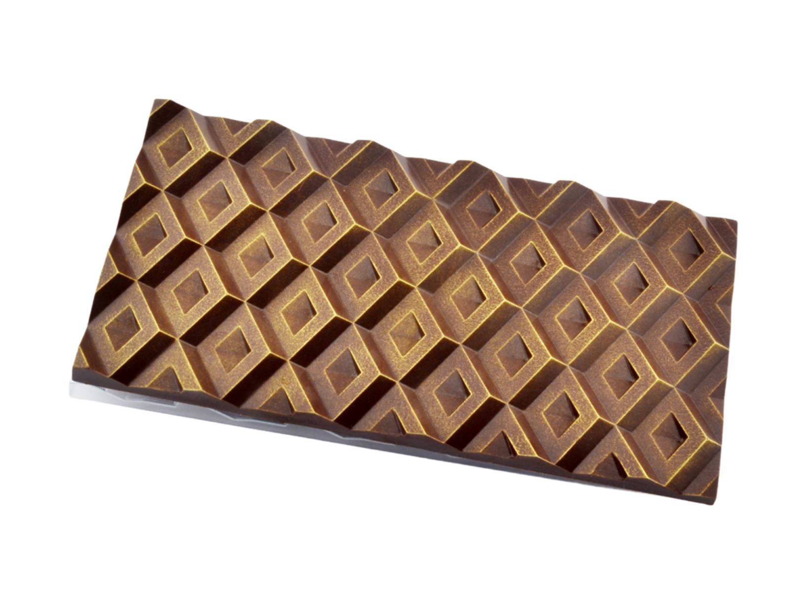 Форма пластиковая для шоколада "Плитка кубики ультра" 