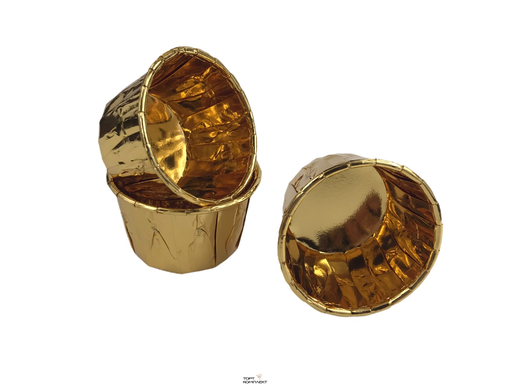 Капсула для капкейков 6,5х6,5x4 см "Золото" 50шт