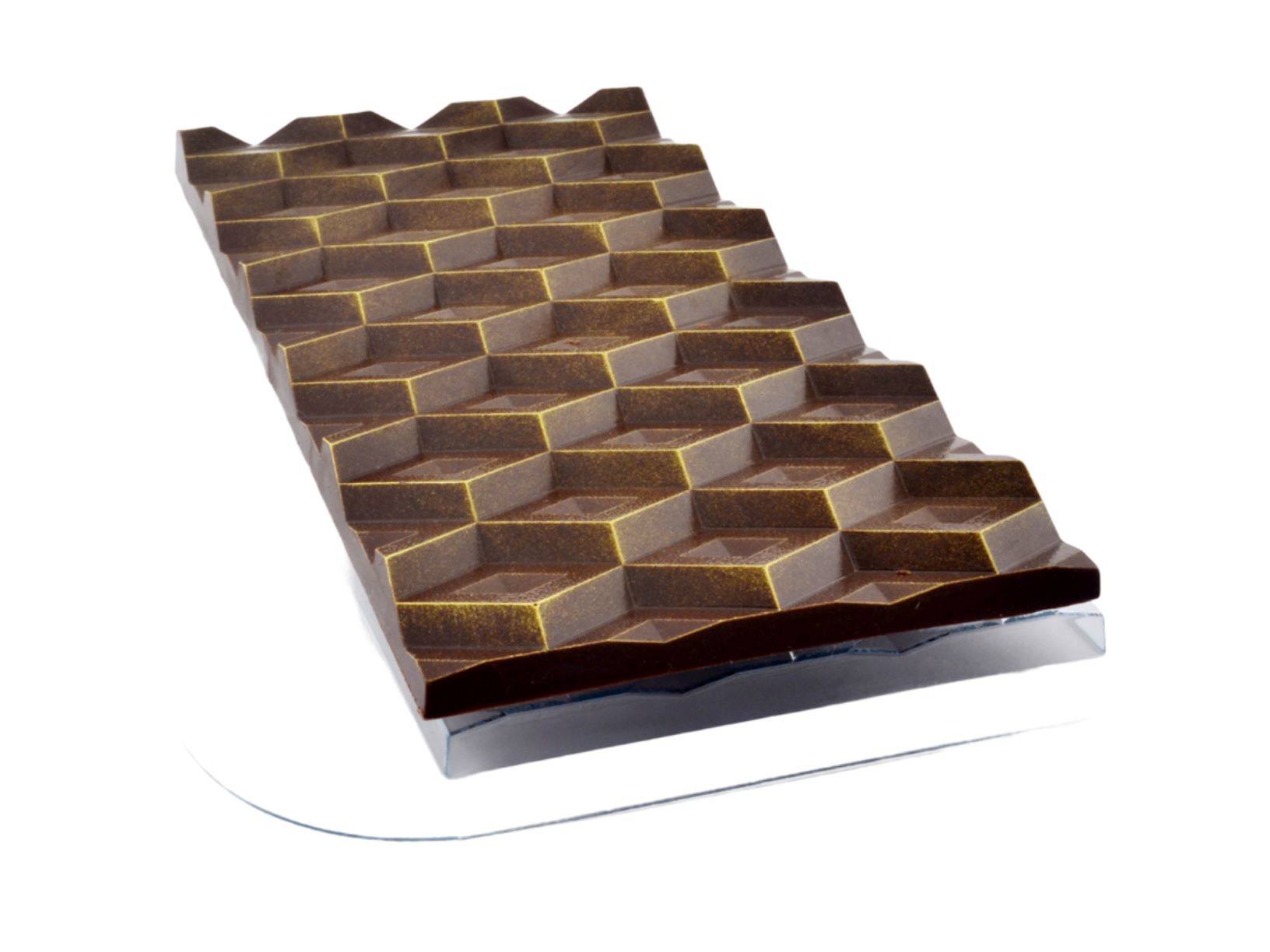 Форма пластиковая для шоколада "Плитка кубики ультра" 