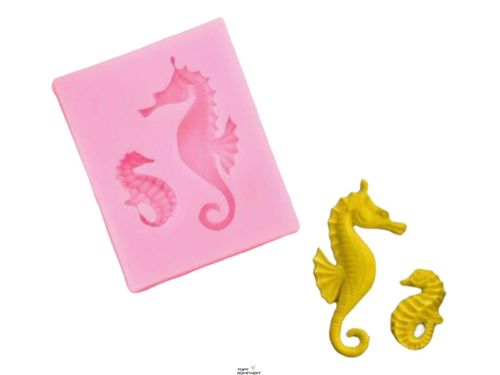 Молд 6,3х5x1 см "Морские коньки"