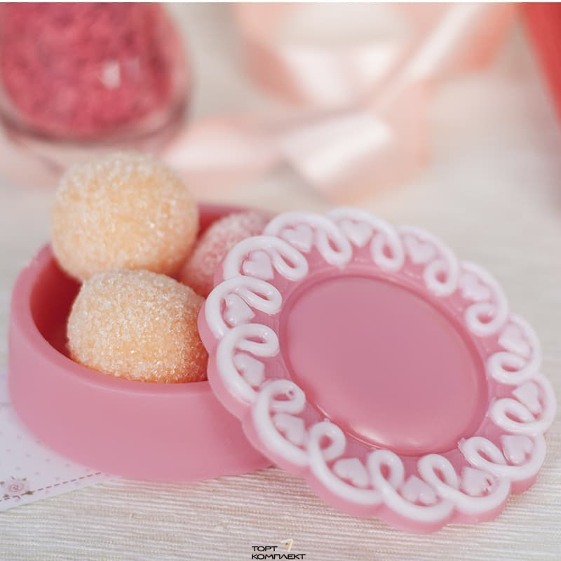 Форма пластиковая для шоколада " Шкатулка кружевная  " 