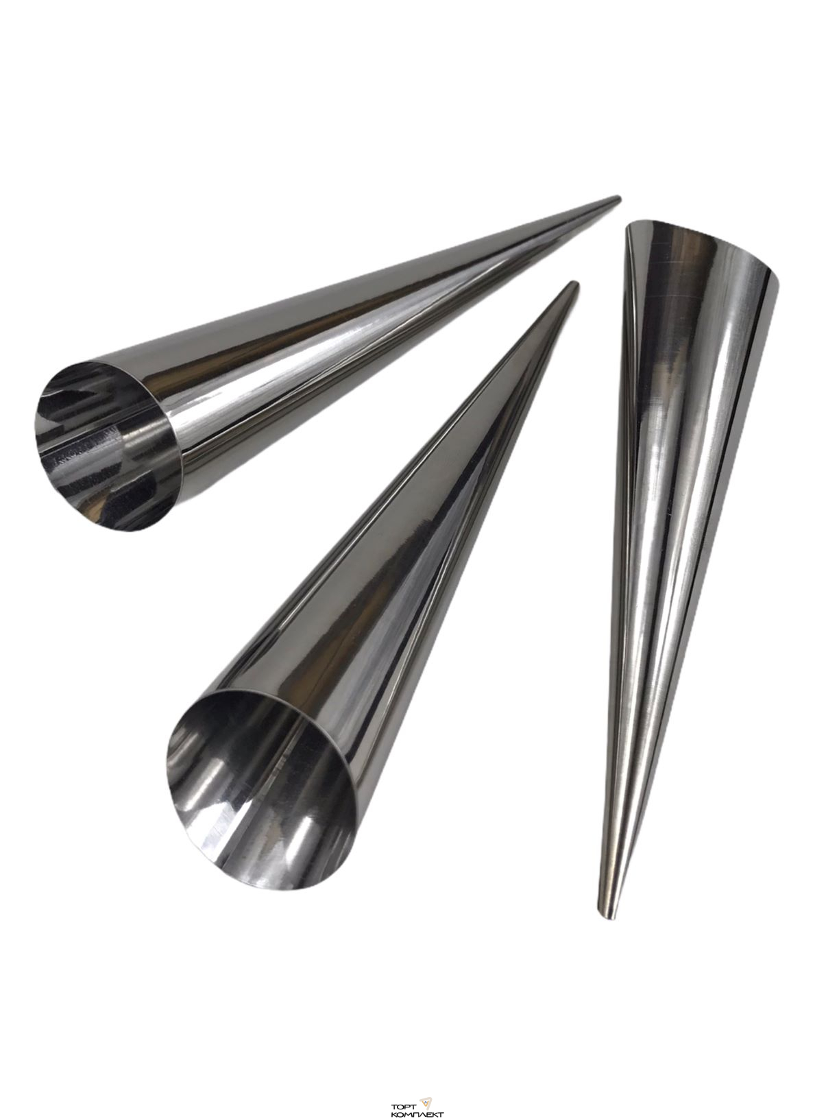 Набор форм для круассанов и трубочек 14х3,5 см 3 шт  скошенный край 