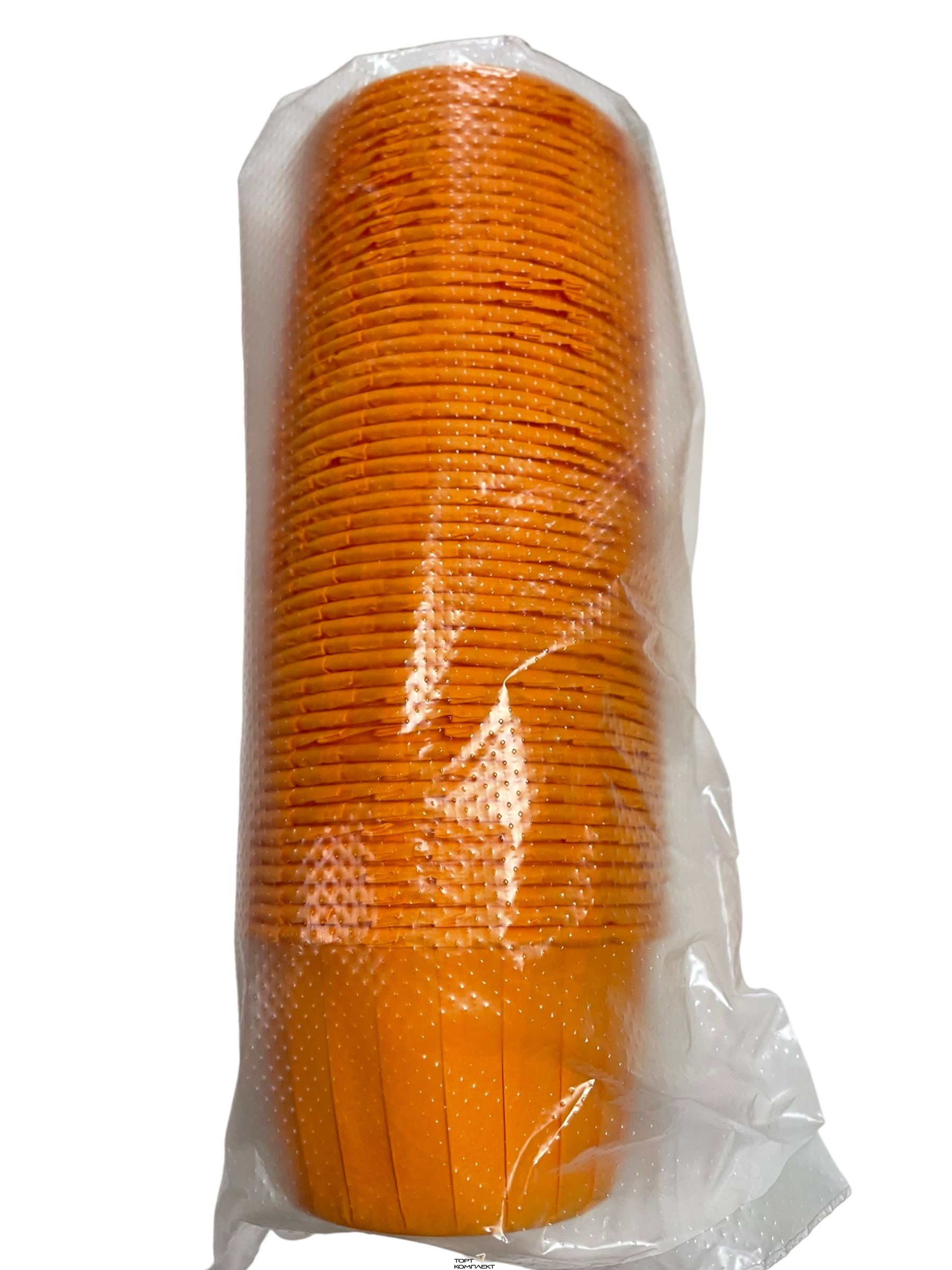 Капсулы для капкейка 50 шт 50х40 Оранжевые