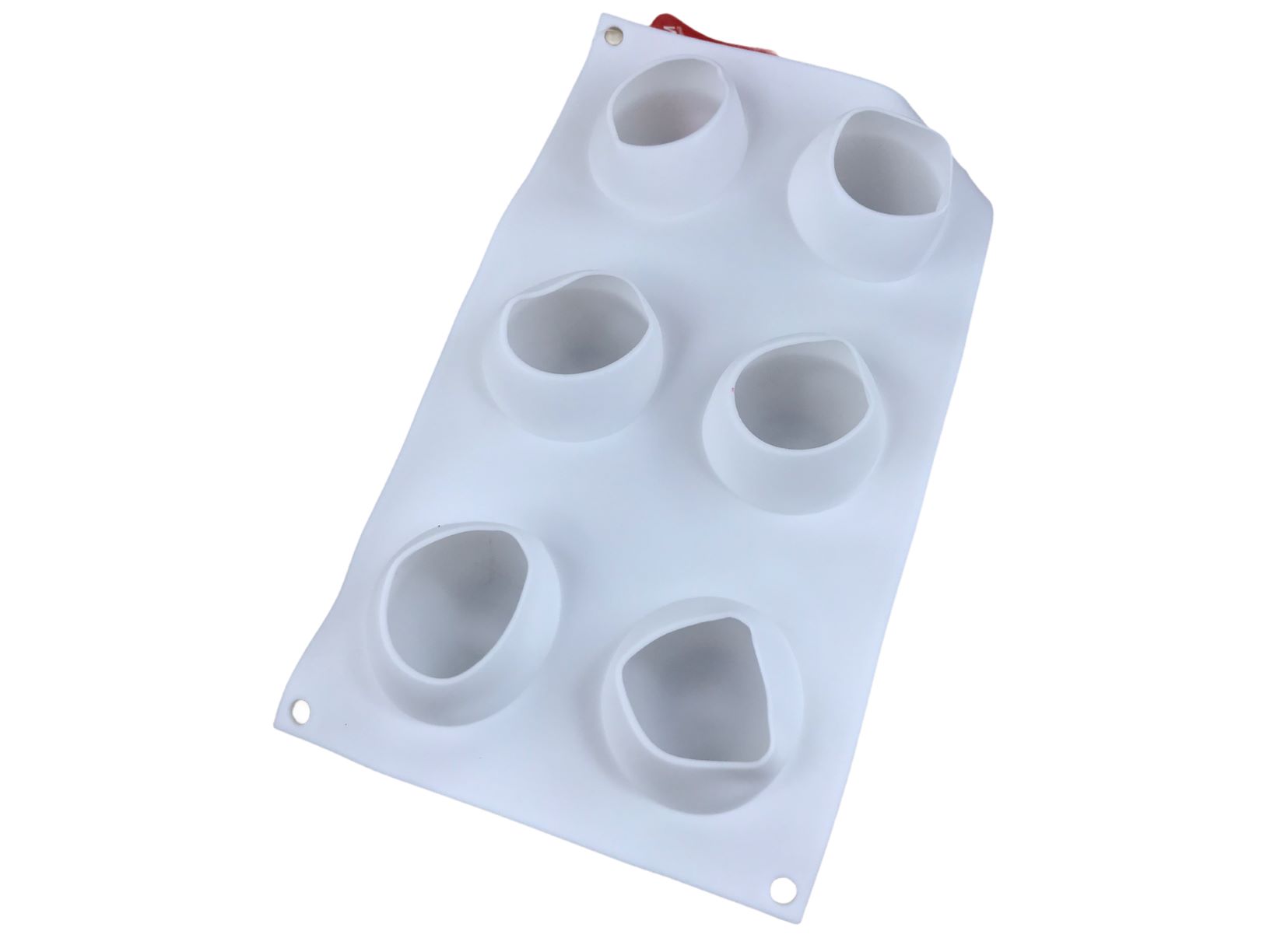 Форма для выпечки и муссовых десертов 6 ячеек 29х17х5,5 см (d=5,8 см) "Яблоко"