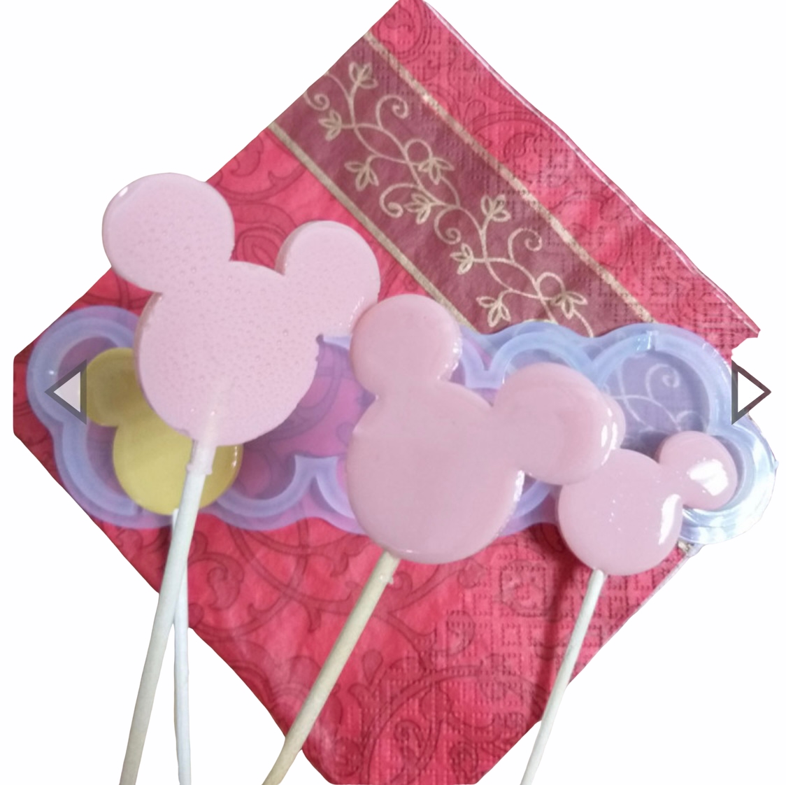 Силиконовая форма для леденцов "Микки Маус без дна"4,5см