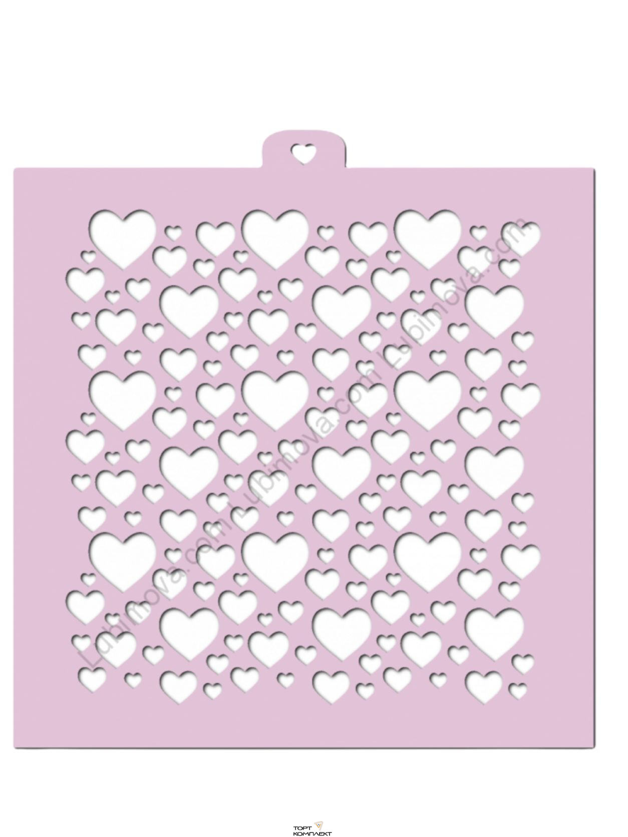 Трафарет " Сердечки 2. Фон" 