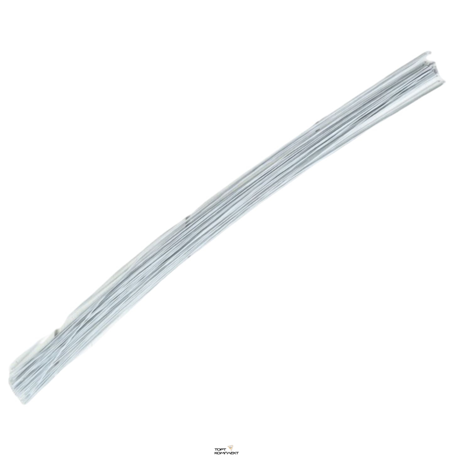 Проволока флористическая №24 белая 50шт