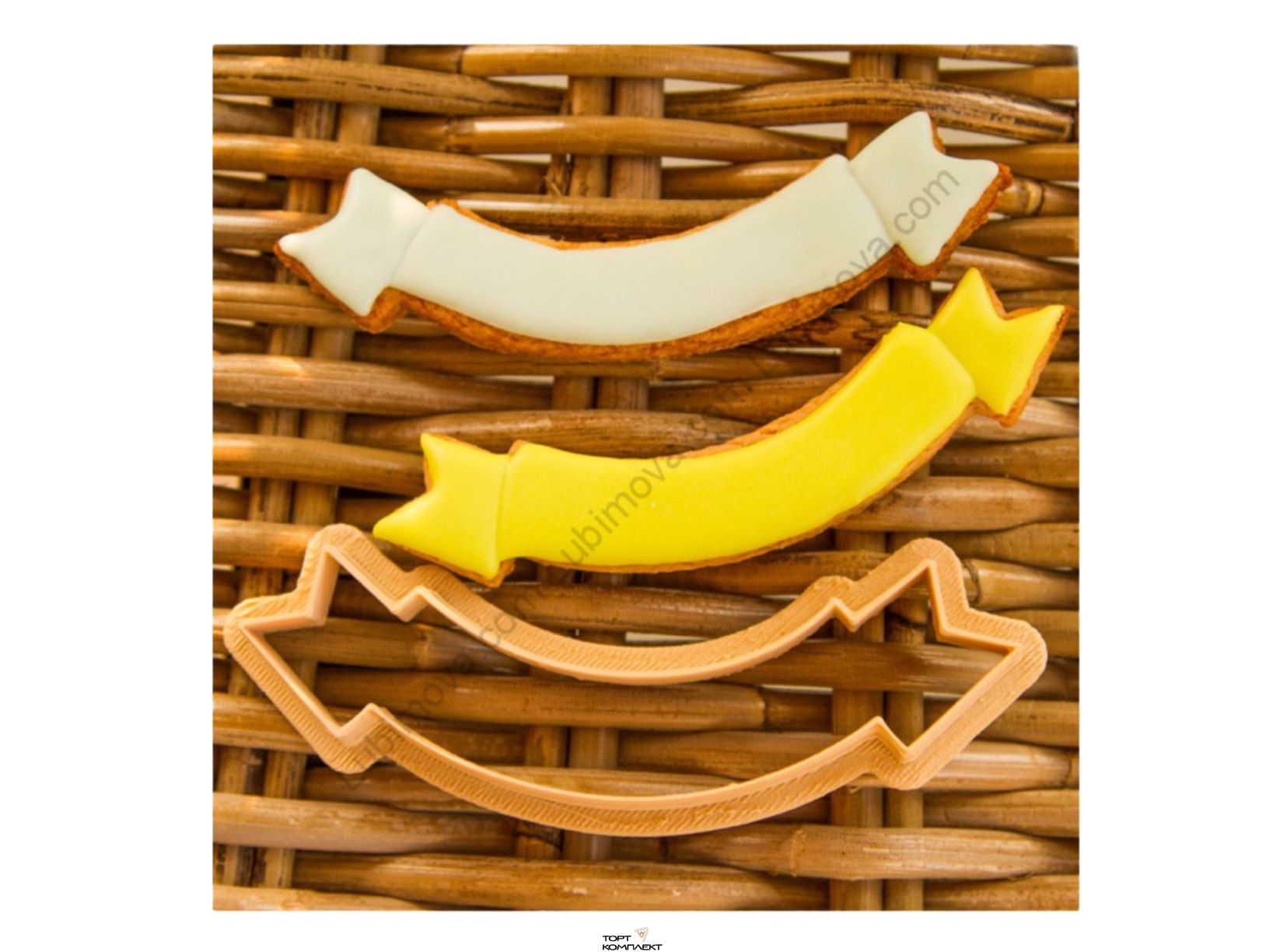 Форма   для пряников  " Ленточка поздравительная" 11см